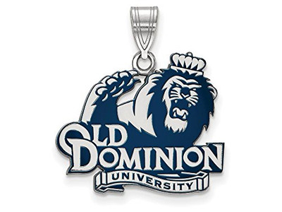 LogoArt SS026ODU Sterling Silver LogoArt Old Dominion University Large Enamel Pendant