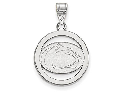 LogoArt SS032PSU Penn State Small (1/2 Inch) Pendant in Circle (Sterling Silver)