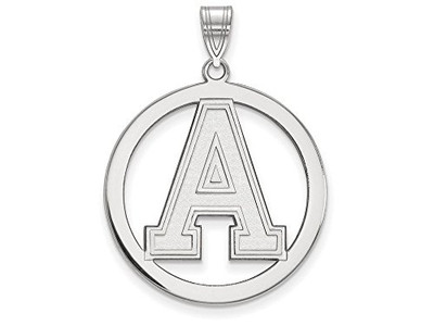 LogoArt SS021USMA Sterling Silver LogoArt U.S. Military Academy L Pendant in Circle