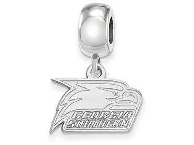 LogoArt SS022GSU Georgia Southern Extra Small (3/8 Inch) Bead Dangle Charm (Sterling Sliver).