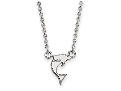 LogoArt SS039DDD-18 Sterling Silver LogoArt Delta Delta Delta XS Pend w/Necklace