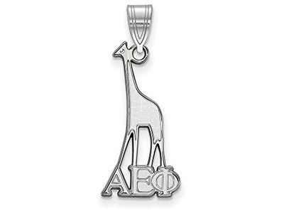 Sororities SS036AEP Sterling Silver LogoArt Alpha Epsilon Phi Medium Pendant