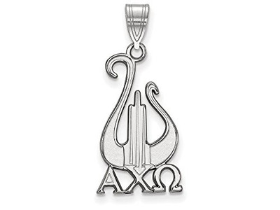 Sororities SS036ACO Sterling Silver LogoArt Alpha Chi Omega Medium Pendant