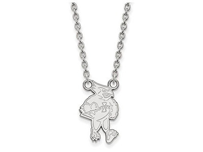 LogoArt SS024IAS-18 Iowa State Large (3/4 Inch) Pendant w/ Necklace (Sterling Silver).