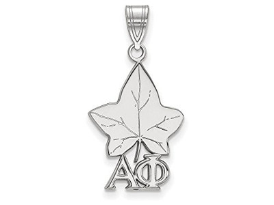 LogoArt SS036APH Sterling Silver Alpha Phi Medium Pendant Chain Included