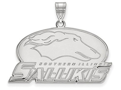 LogoArt SS016SIU Sterling Silver LogoArt Southern Illinois University Large Pendant