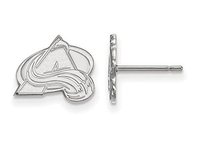 LogoArt SS007AVA Colorado Avalanche Extra Small (3/8 Inch) Post Earrings (Sterling Silver)