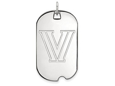 LogoArt SS015VIL Villanova Large (3/4 Inch) Dog Tag (Sterling Silver).