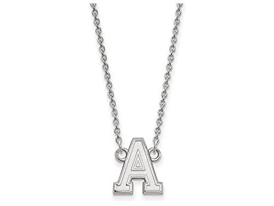 LogoArt SS011USMA-18 Sterling Silver LogoArt U.S. Military Academy Small Pendant w/Necklace