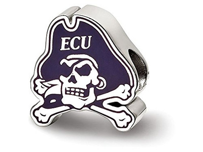 LogoArt SS500ECU Sterling Silver LogoArt East Carolina University Primary Enameled Bead