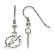 LogoArt SS006LIG Tampa Bay Ligtning Extra Small (3/8 Inch) Dangle Earrings Wire (Sterling Silver)