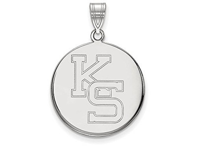 LogoArt SS068KSU Sterling Silver LogoArt Kansas State University Large Pendant