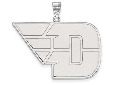 LogoArt SS017UD Sterling Silver University Of Dayton XL Pendant Chain Included.