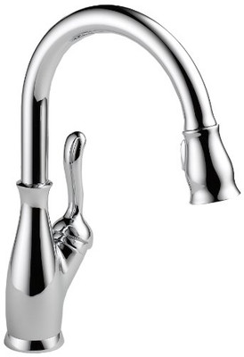 Delta 9178-SP-DST Leland Single Handle Pull-Down Kitchen Faucet with ShieldSpray Technology 134798