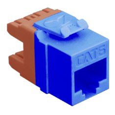 ICC IC1078F6-BL Cat 6 Hd Modular Connector, Blue - 1 Pack - 1 X Rj-45 Female - Phosphor Bronze-plated Contacts, Gold Plated - Blue, Transparent Red.