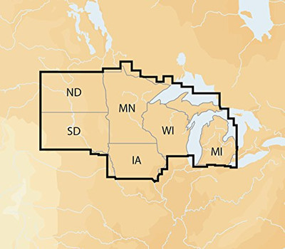 Navionics 5028640 Plus Regions North Lake Charts on SD/MSD