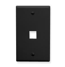 ICC IC107F01-BK FACE-1-BK 1 Port Fp Black.