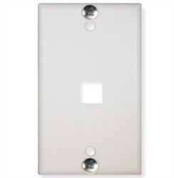 ICC IC107FFWWH -WALL PLATE- PHONE- FLUSH- 1-PORT- WHITE.