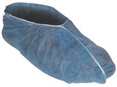 Kimberly Clark 303007 Kleenguard A10 Light Duty Shoe Cover, Elastic Top, Low Skid, Blue, One Size Fits All, 7.625" Height, 11.5" Wide, 15.5" Length, 7.625 x 15.5 x 11.5