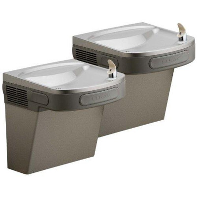 Elkay EZSTLR8LC  ADA Compliant Barrier Free Dual-Level Water Cooler with Cane Apron, 8 Gallons Per Hour