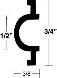 TACO INS VNL BLK 50FT TACO METALS V12-0334BKA50-1