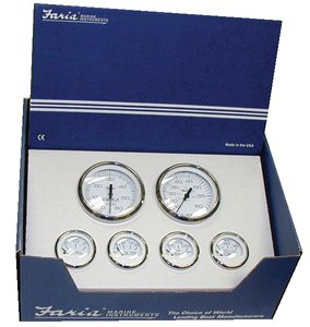 FARIA 5103250 FARI CHES SS WHT 4 GAUGE SET