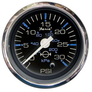 FARIA 5101962 2" Water Pressure Gauge Kit, 30 PSI, I/O