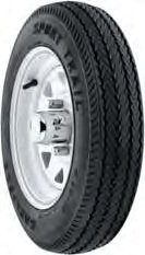 AMERICAN TIRE & WHEEL 5807747 Americana Tire & Wheel With Tire 4 Lugs 480x12-C Spoke White