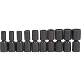 Proto B942098 Proto 3/8-Inch Drive Deep Metric Universal Impact Socket, Set, 6 Point, 10-Piece