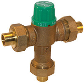 Zurn 12-ZW1017XL 1/2 In. FNPT Thermostatic Mixing Valve - Lead Free Cast Bronze - ASSE1017
