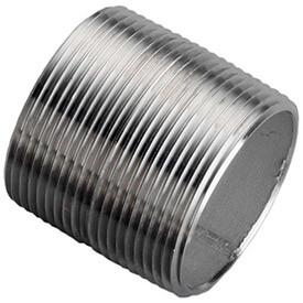 MERIT B1875051 1-1/4 In. X 1-5/8 In. 304 Stainless Steel Pipe Nipple - 16168 PSI - Sch. 40 - Domestic