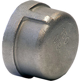 MERIT B1875174 1/2 In. 304 Stainless Steel Cap - FNPT - Class 150 - 300 PSI - Import