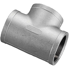 MERIT B1875104 1-1/2 In. 304 Stainless Steel Tee - FNPT - Class 150 - 300 PSI - Import