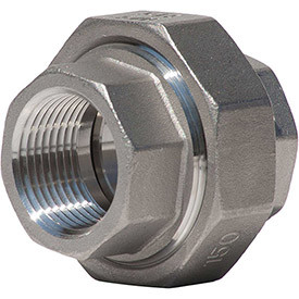MERIT B1875110 1/2 In. 304 Stainless Steel Union - FNPT - Class 150 - 300 PSI - Import