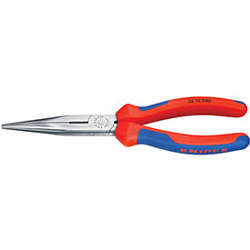 KNIPEX® 26 12 200 SBA Long Nose Pliers W/ Cutter-Comfort Grip 8" OAL
