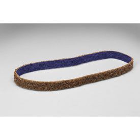 3M B1769563 Scotch-Brite DF-BL Non-Woven Aluminum Oxide Sanding Belt - Coarse Grade - 1/2 in Width x 24 in Length - 64476 [PRICE is per BELT]