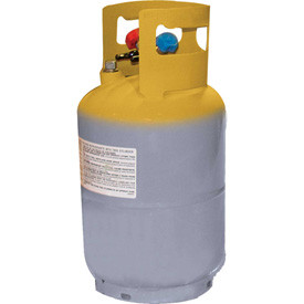 Mastercool B1505247 & #174 30 lb. D.O.T. Refrigerant Recovery Tank Without Float Switch 1/4" FL-M