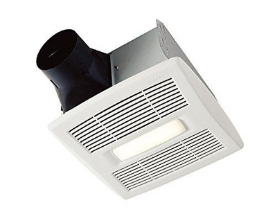 Broan BAE80BL  Invent Energy Star Qualified Single-Speed Ventilation Fan with LED Light, 80 CFM 1.5 Sones
