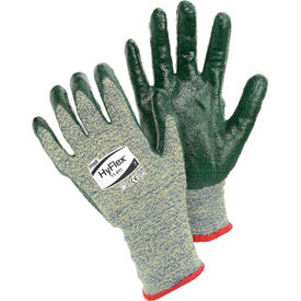 ANSELL B1105840 HyFlex & #174 Cut Resistant Gloves, 11-511, Green Nitrile Palm Coat, Size 8, 1 Pair