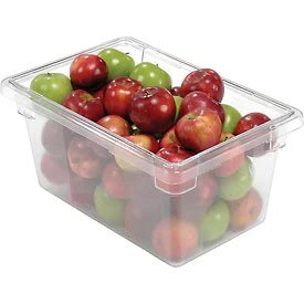 Rubbermaid 652452CL 3304-00 Clear Plastic Box 5 Gallon 18 x12 x 9
