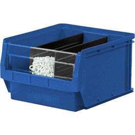 QUANTUM STORAGE SYSTEMS 613128BL Quantum Magnum Plastic Stackable Storage Bin QMS531 12-3/8 x 19-3/4 x 5-7/8 Blue