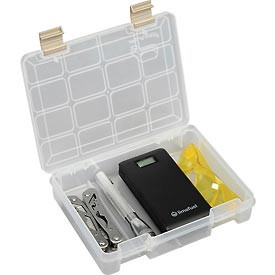 PLANO 493285 Plano ProLatch & #8482 StowAway & #174 Open Compartment Box, 9"L x 7"W x 2"H, Clear