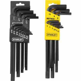 Proto B983226 Proto 22 PC. 0.05"-3/8" & 1.55MM-10MM SAE/Metric Long Arm Hex Key Set