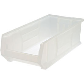 QUANTUM STORAGE SYSTEMS 238053CL Quantum QUS955 Plastic Storage Stacking Hulk Container, 24-Inch by 18-Inch by 12-Inch, Clear, Case of 1