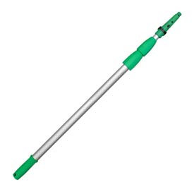Unger B623321 OptiLoc Aluminum 3-Section Telescopic Pole with ErgoTec Locking Cone, 18' Length (Case of 10)