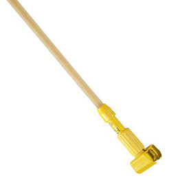 Rubbermaid B55812 & #174 60" Gripper Clamp Hardwood Handle, Natural/Yellow - RCPH216