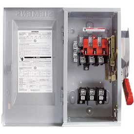 SIEMENS B539165 Safety Switch 60A, 3P, 600V, 3W, Fused, HD, Type 1