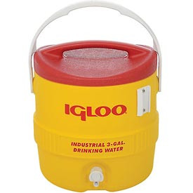 Igloo Products B335580 Igloo - Beverage Cooler, Insulated, Yellow / Red, 3 Gallons