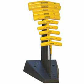 Bondhus B326208 Set of 8 Balldriver and Hex T-handles with Stand, sizes 2-10mm