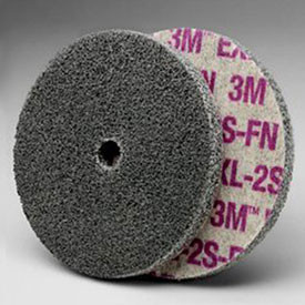 3M B296884 Scotch-Brite XL-UW Unitized Silicon Carbide Soft Deburring Wheel - Fine Grade - Arbor Attachment - 6 in Dia 1 in Center Hole - Thickness 1/2 in - 5000 Max RPM - 14379 [PRICE is per WHEEL]